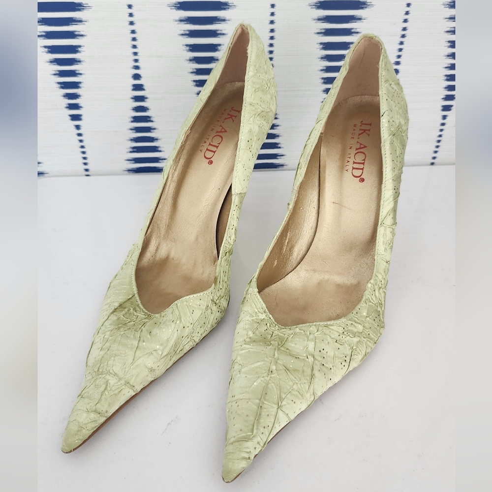 Italian High Heels Green Size 40
